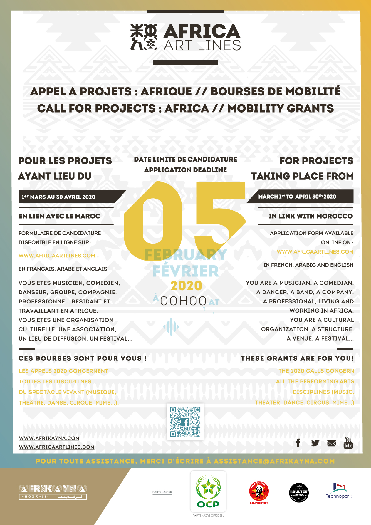 APPEL A PROJETS AFRICA ART LINES N°1 – 2020